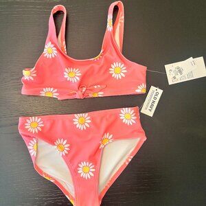 NWT -Girls Old Navy Bikini – Size Small (6-7) – Pink Daisy Print
